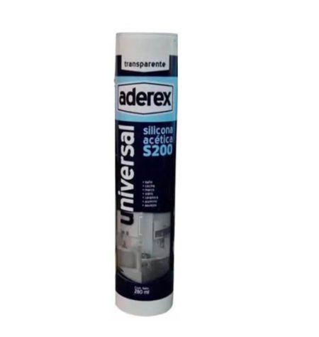 Silicona Acetica Transparente 280Ml Aderex